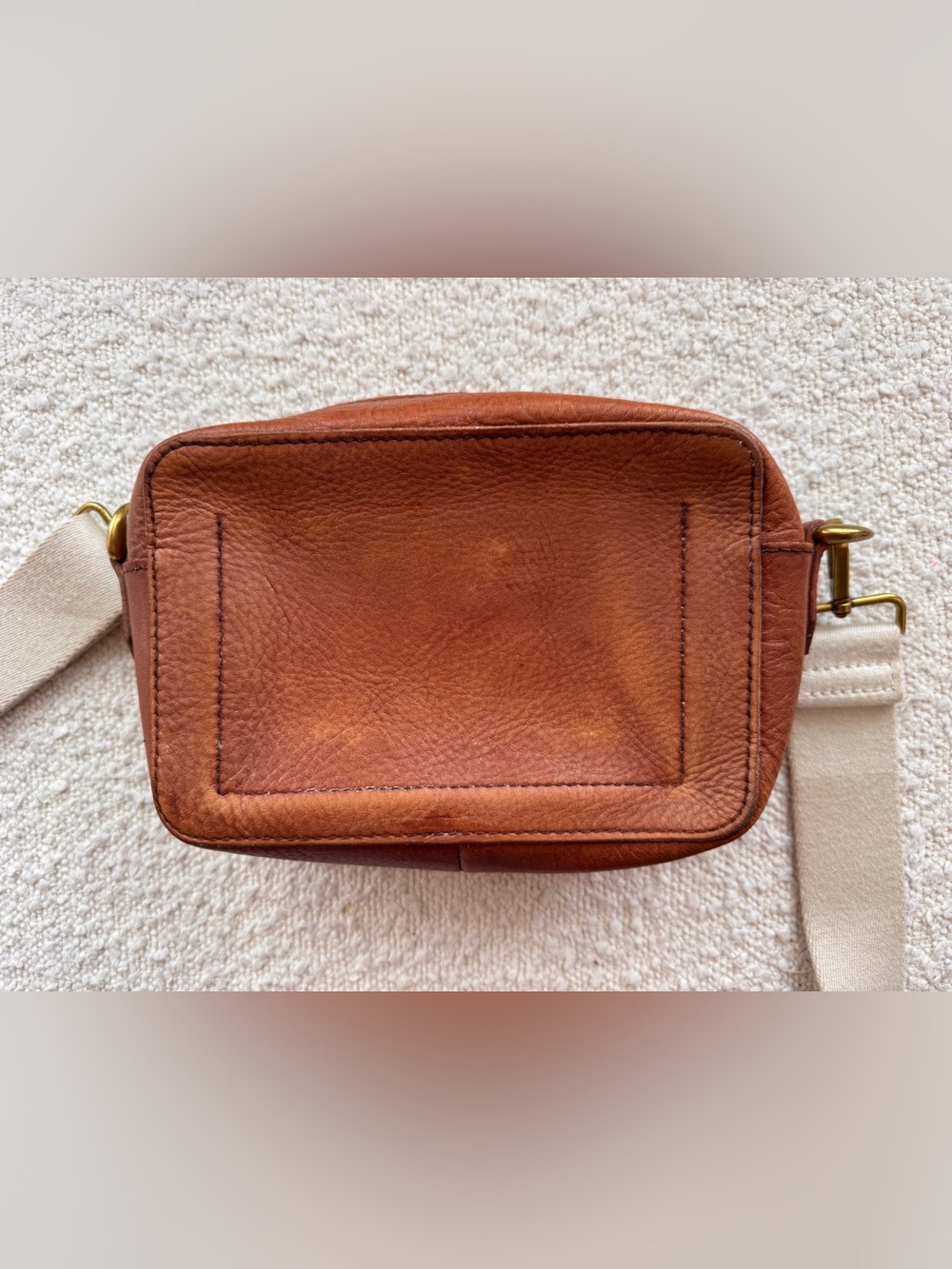 Madewell The Transport Camera Bag in English saddle